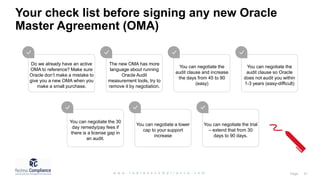 Oracle License Agreements Training | PPTX