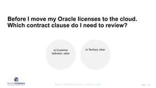 Oracle License Agreements Training | PPTX