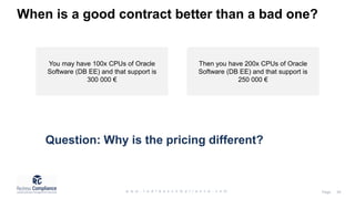 Oracle License Agreements Training | PPTX