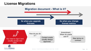 Oracle License Agreements Training | PPTX