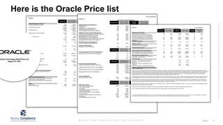 Oracle License Agreements Training | PPTX