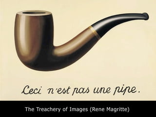 The Treachery of Images (Rene Magritte)
 