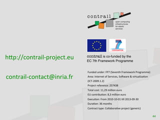 2S-HAA'01$%&+.G-%0h,'$c,9   contrail is co-funded by the
                            EC 7th Framework Programme


                            391/,/(91/,%H(3)d(5=,;,1$2(3%&:,<0%7()%0D%&::,6

'01$%&+.G'01$&'$k+1%+&cC%   !%,&H(*1$,%1,$(0C(=,%;+',#8(=0e<&%,(f(;+%$9&.+K&401(
                            5*MVGZ[[gccZ6
                            )%0h,'$(%,C,%,1',H(Z^db]i
                            V0$&.('0#$H(8Zg(:+..+01(,9%0
                            `L('01$%+"9401H(i8](:+..+01(,9%0
                            `a,'9401H(3%0:(Z[[G[G[(4..(Z[]G[gG][
                            J9%&401H(]j(:01$2#
                            M01$%&'$($>-,H(M0..&"0%&4;,(-%0h,'$(5D,1,%+'6

                                                                                   ,,
 