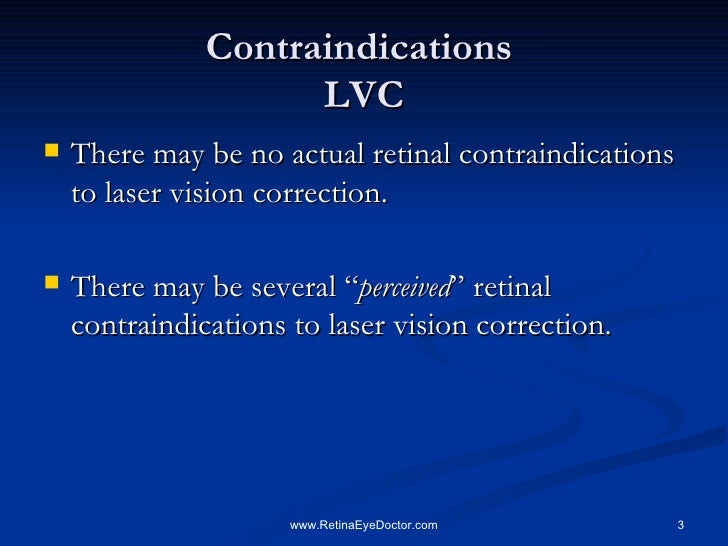 Contraindications To Laser Vision Correction