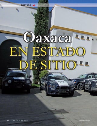 16 2 7 D E J U L I O D E 2 0 1 5 C O N T R A L Í N E A
PORTADA
 