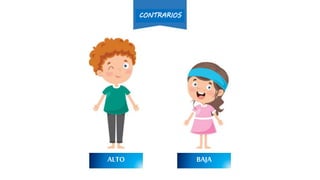 ALTO BAJA
CONTRARIOS
 