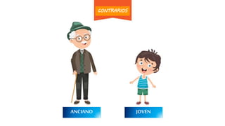ANCIANO JOVEN
CONTRARIOS
 