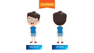 DELANTE DETRÁS
CONTRARIOS
 