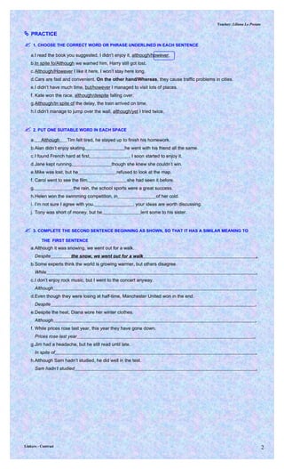 Contrasting Exercise .pdf Contrast | DOC