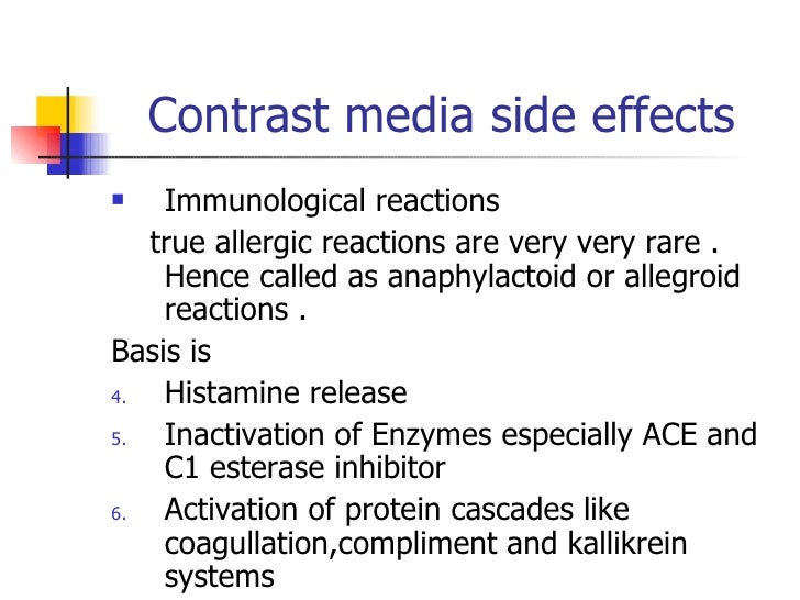 Contrast Media Contrast Media