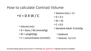 Contrast agents used in radiology | PPTX