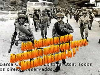 Assim , Satã falou ao vento: Ele sussurrando a  meditar com intento. - " Mata a vida ! Vais matá-la ? " 