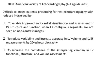 CONTRAST ECHOCARDIOGRAPHY | PDF