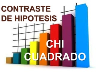 CONTRASTE
DE HIPOTESIS
CHI
CUADRADO
 