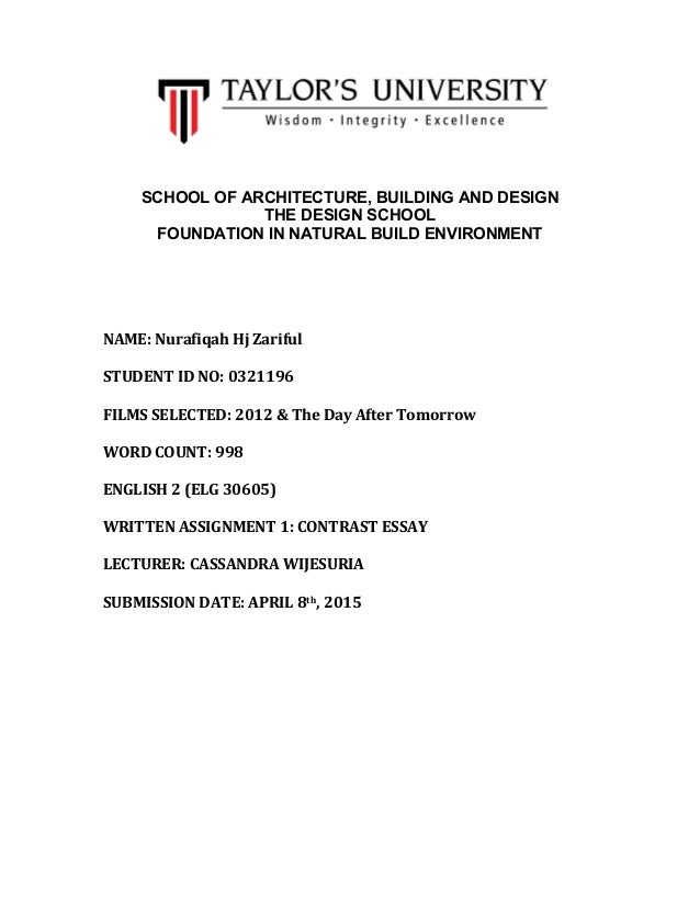 Topics for contrast essay