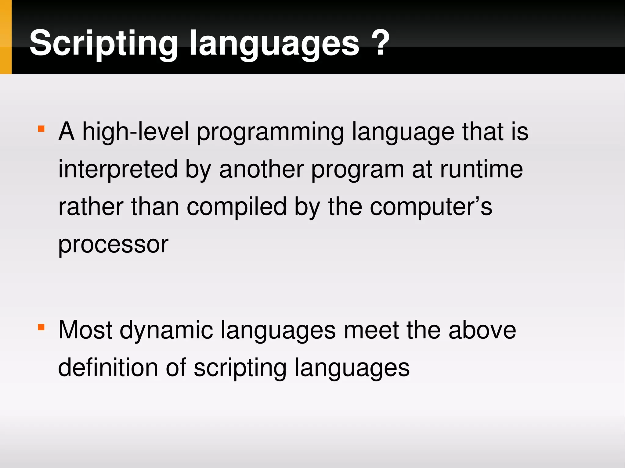 Contrasting Java And Dynamic Languages | PDF