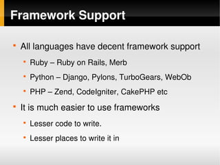 Contrasting Java And Dynamic Languages