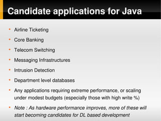 Contrasting Java And Dynamic Languages