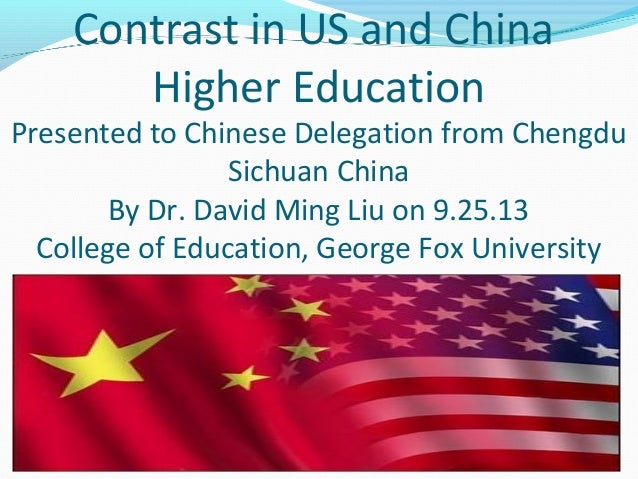 Contrast In Us And China Higher Education