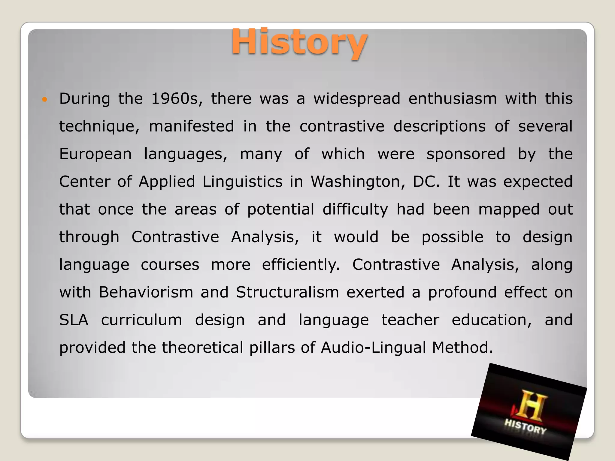 Contrastive analysis | PPTX