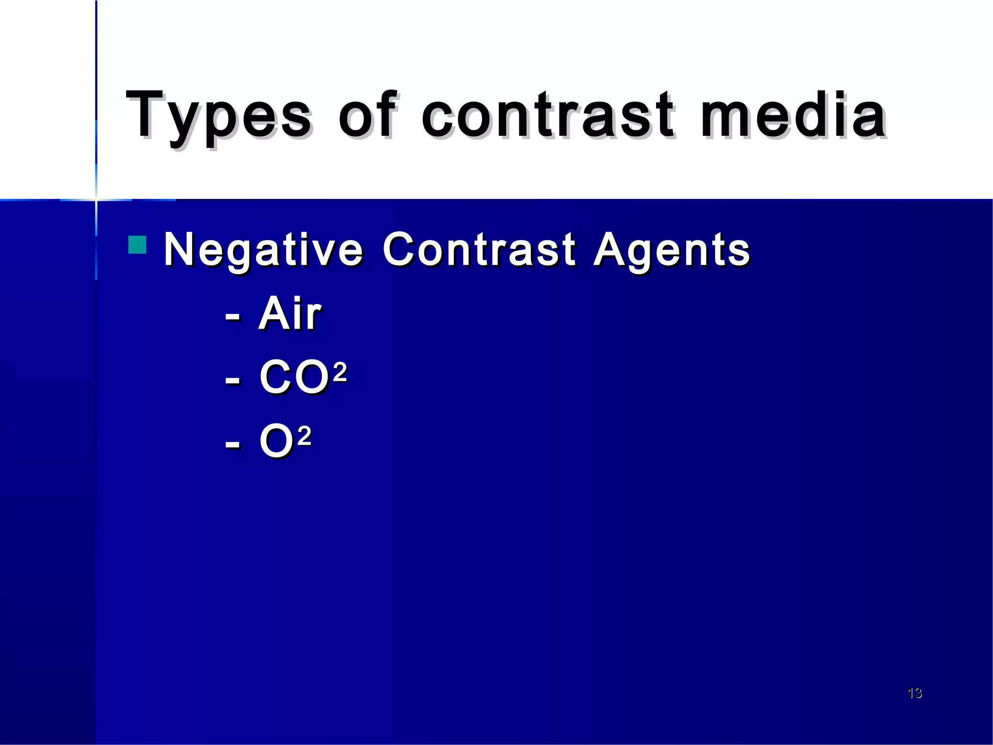 Contrast media | PPT