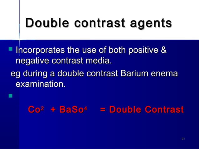 Contrast media | PPT | Chemistry | Science