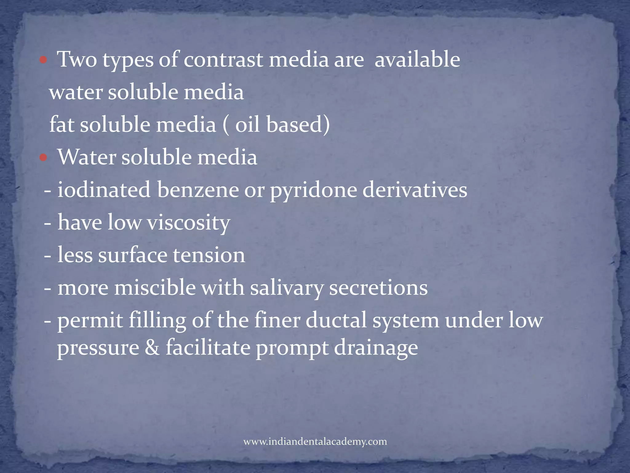 Contrast radiography / dental implant courses | PPTX