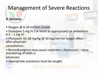 Contrast reaction & Managment | PPTX