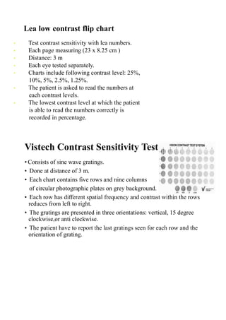 Comprehensive Overview of Contrast Sensitivity in Visual Function ...
