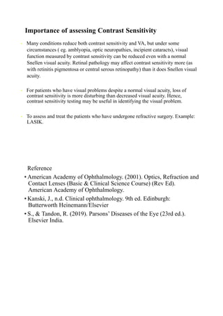 Comprehensive Overview of Contrast Sensitivity in Visual Function ...