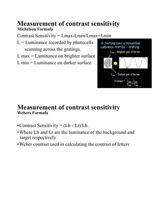 Comprehensive Overview of Contrast Sensitivity in Visual Function ...