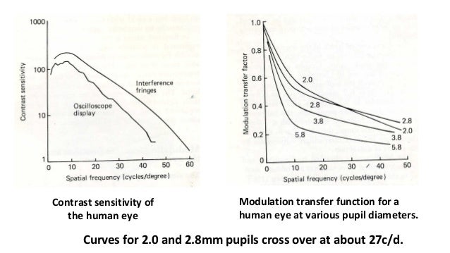Contrast sensitivity, Clinical assessment of intra-ocular light