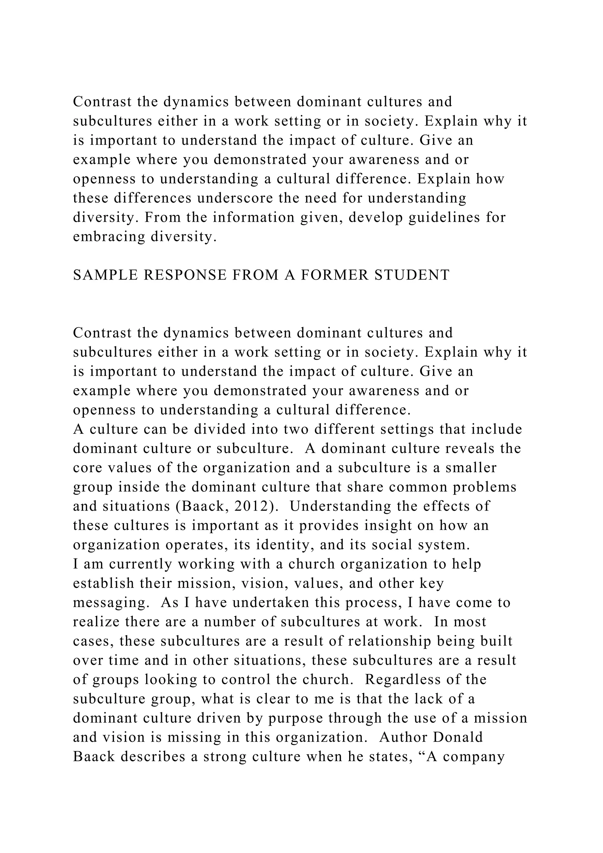 Subcultures Vs. Dominant Culture: The Unexpected Truth - lqt0s3i