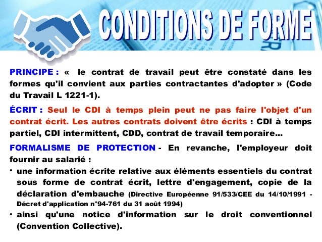 Le Contrat de Travail