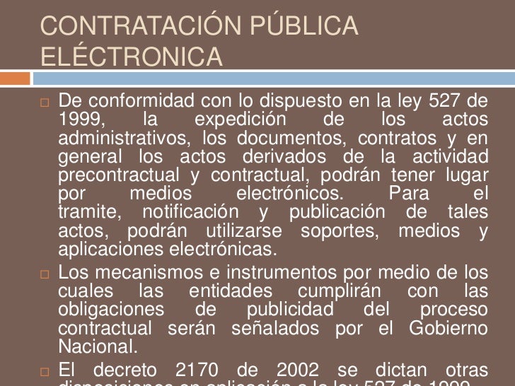 Contratacion Publica en Colombia