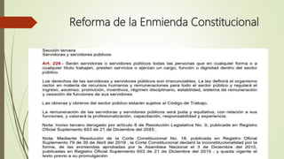 Reforma de la Enmienda Constitucional
 