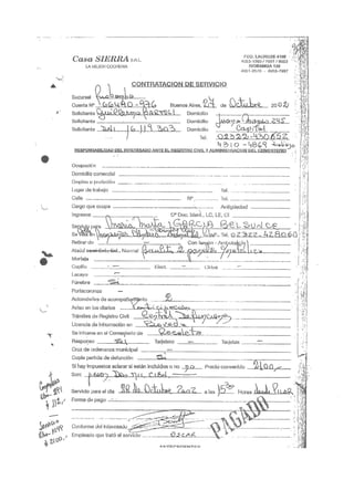 Contratacion de servicio funebre