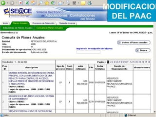 MODIFICACION DEL PAAC 