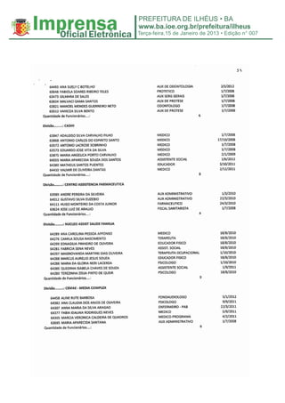 Terça-feira,15 de Janeiro de 2013 • Edição n° 007
 