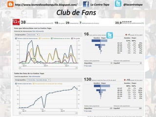 La Contra Tapa@lacontratapahttp://www.losmediosalbanquillo.blogspot.com/Club de Fans