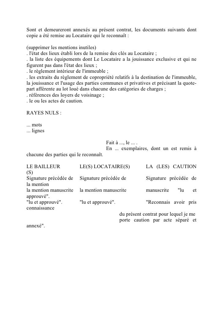  Attestation  De  Fin De  Location