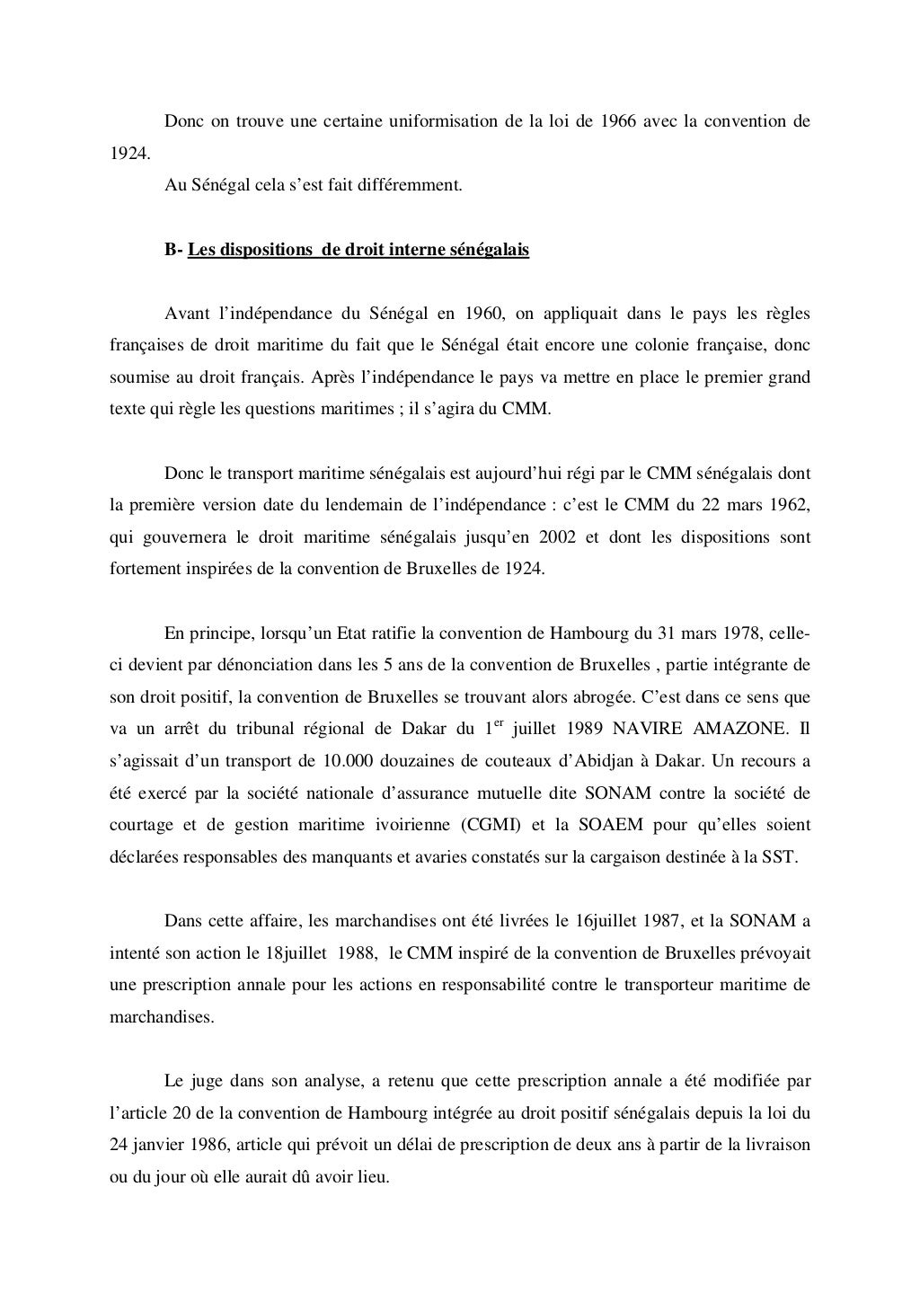 Contrat de transport