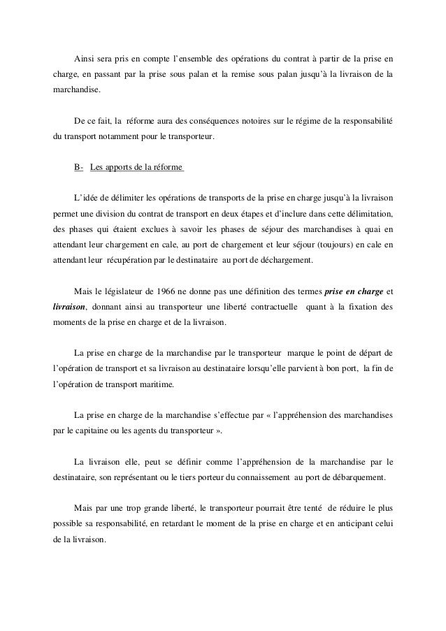 Contrat de transport
