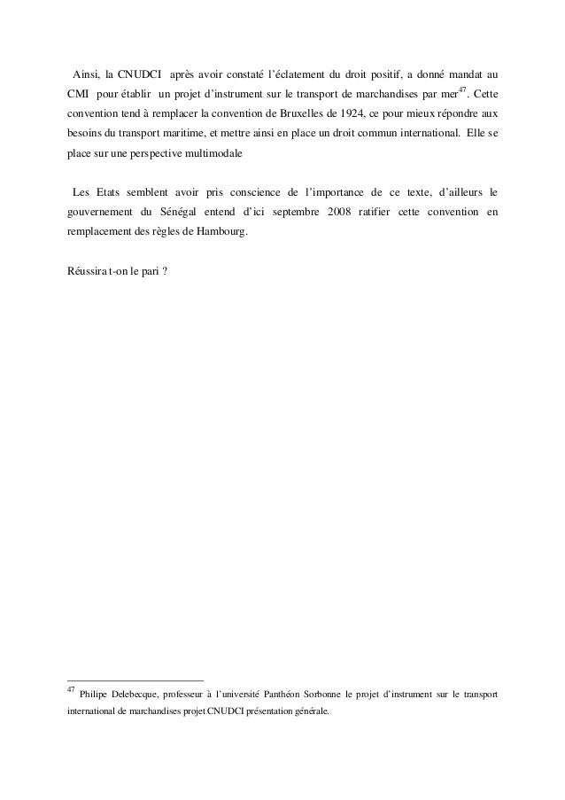 Contrat de transport