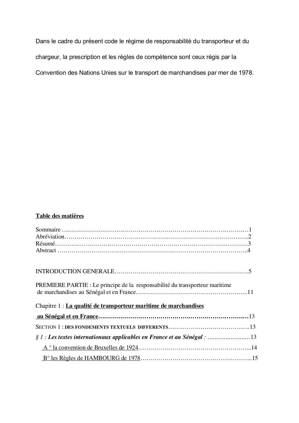 Contrat de transport