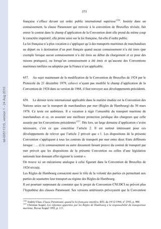   Contrat ineternational par mer