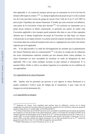   Contrat ineternational par mer