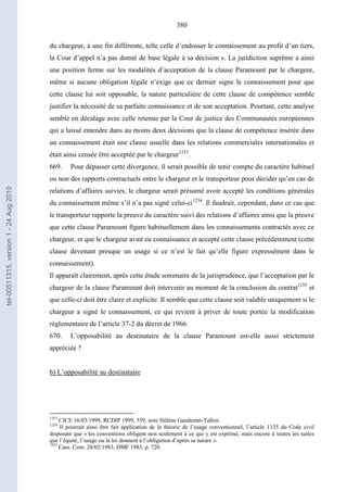   Contrat ineternational par mer