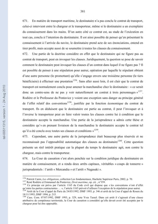   Contrat ineternational par mer