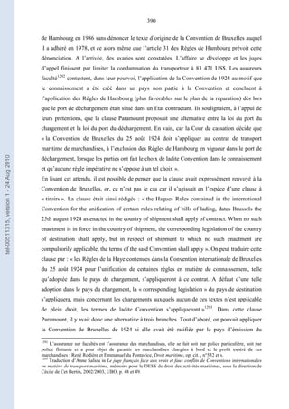   Contrat ineternational par mer